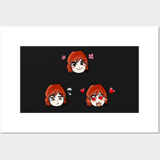 Emme Gray emote set Posters and Art